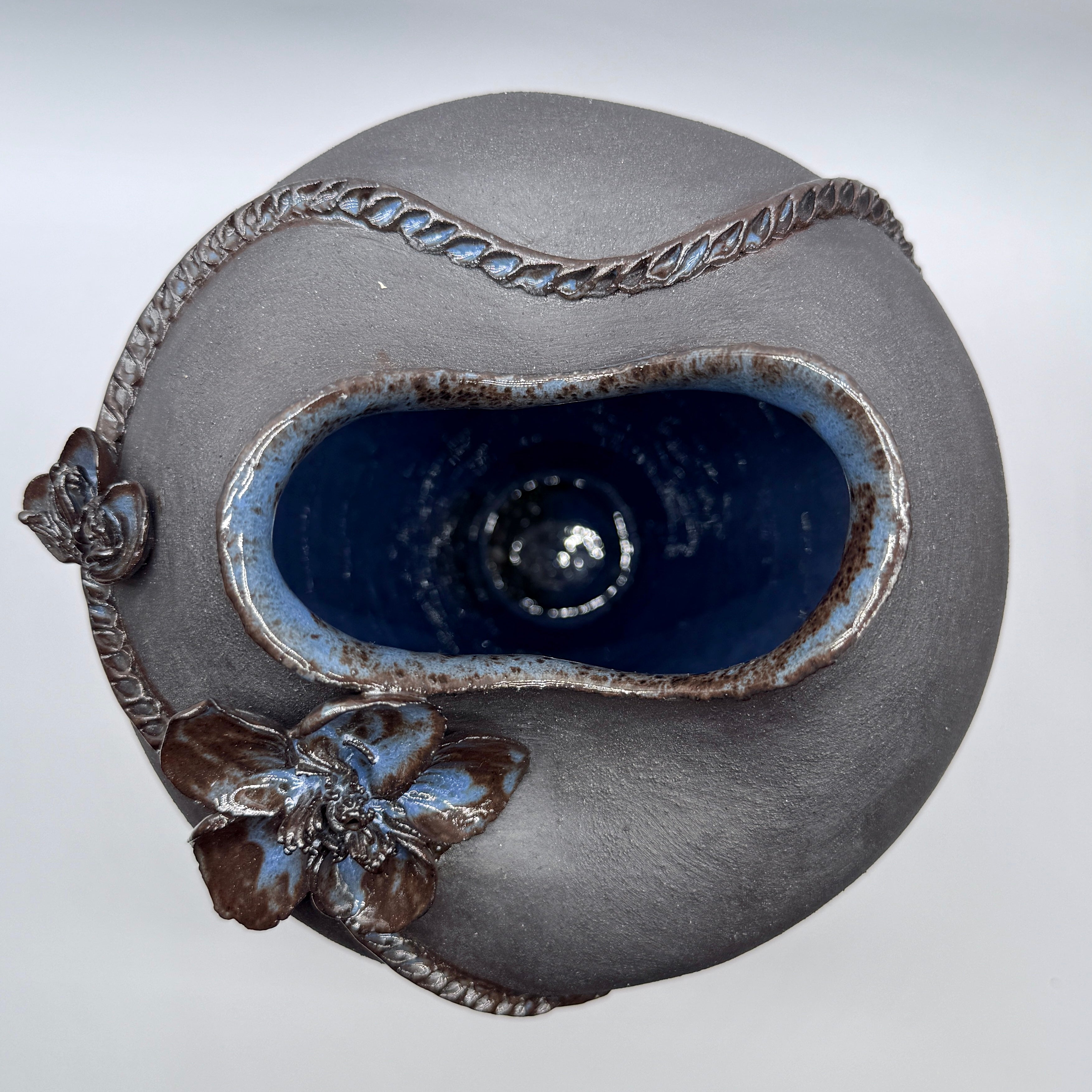Dark Petals - Medium Ceramic Vase