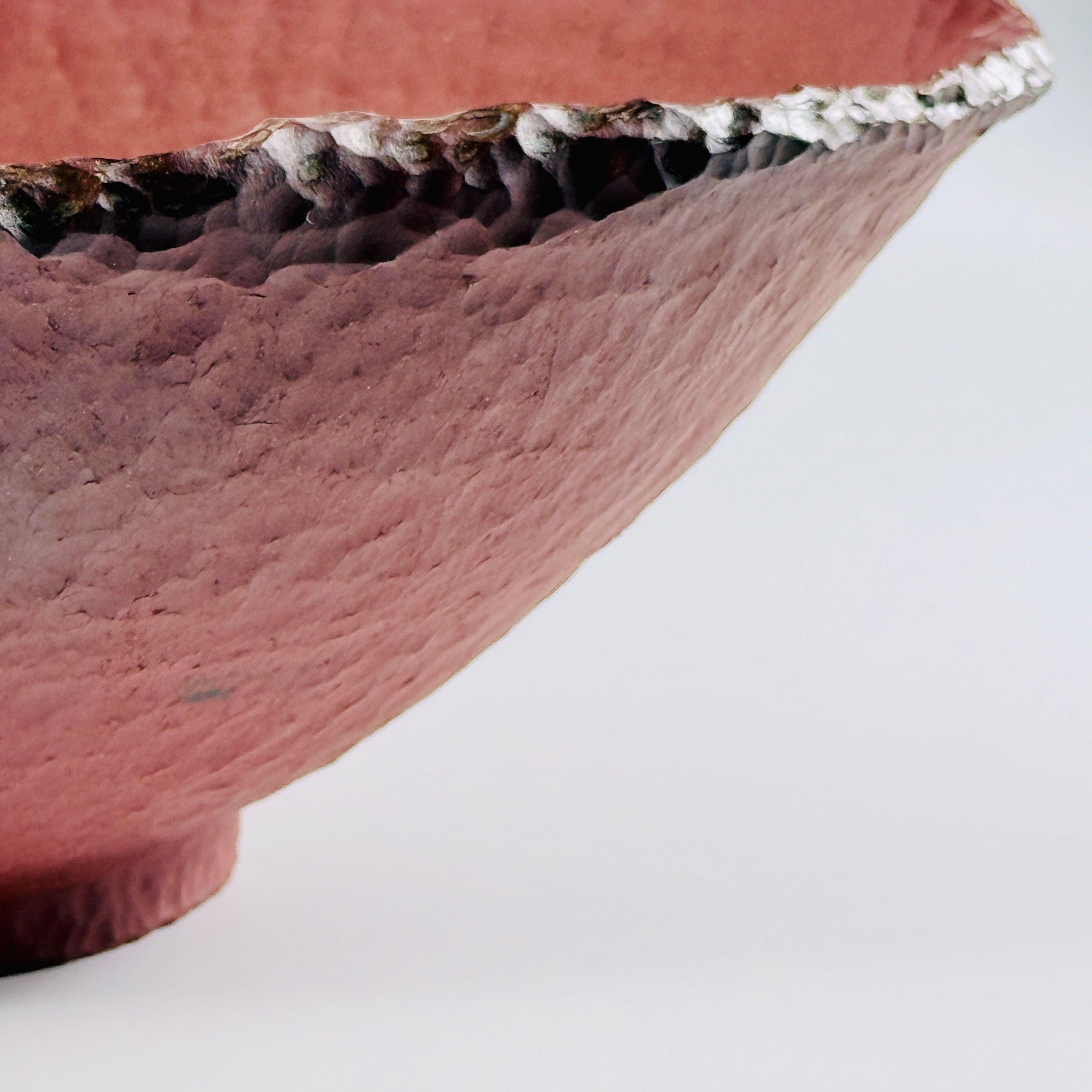 Handcrafted Red Stoneware Large Bowl