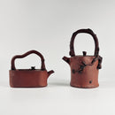 Handcrafted Red Stoneware Plum Blossom Teapot