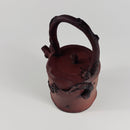 Handcrafted Red Stoneware Plum Blossom Teapot