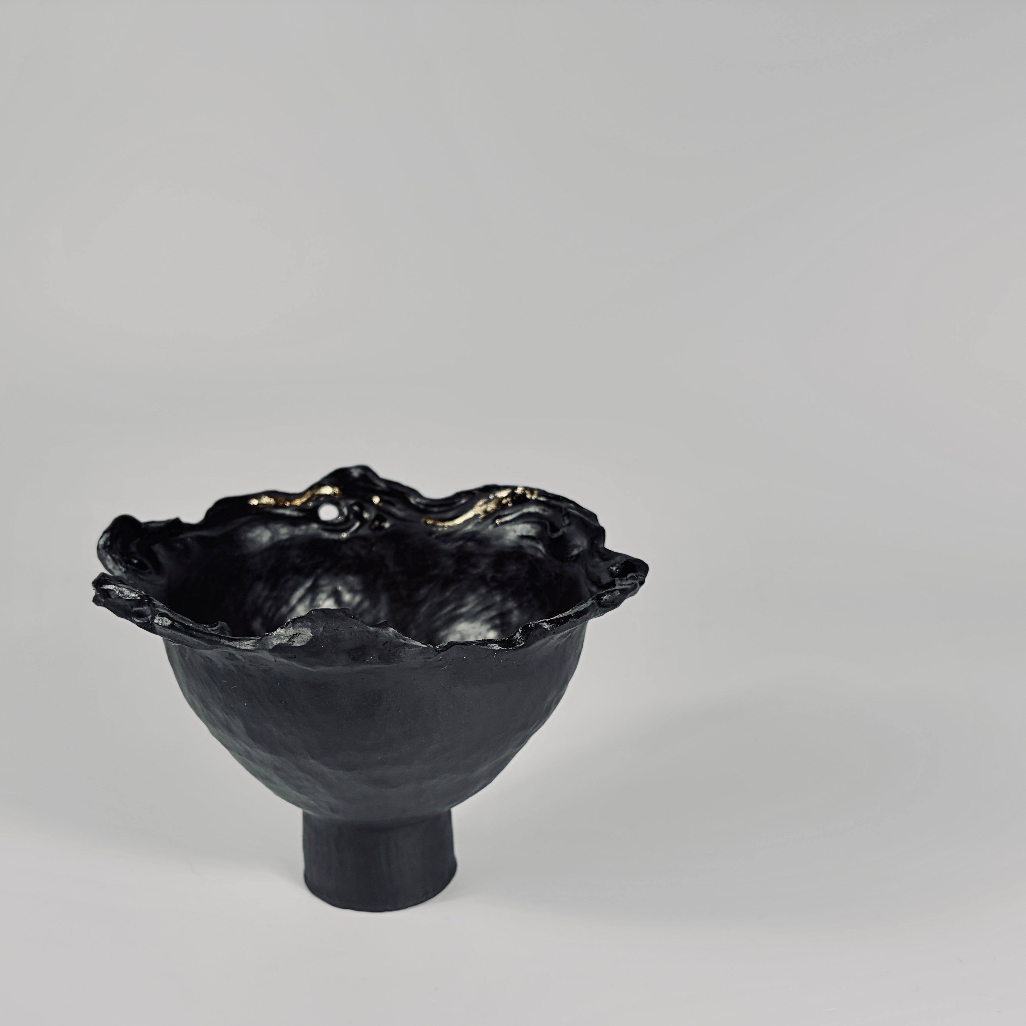 Handcrafted Stoneware Mini High-Foot Tray