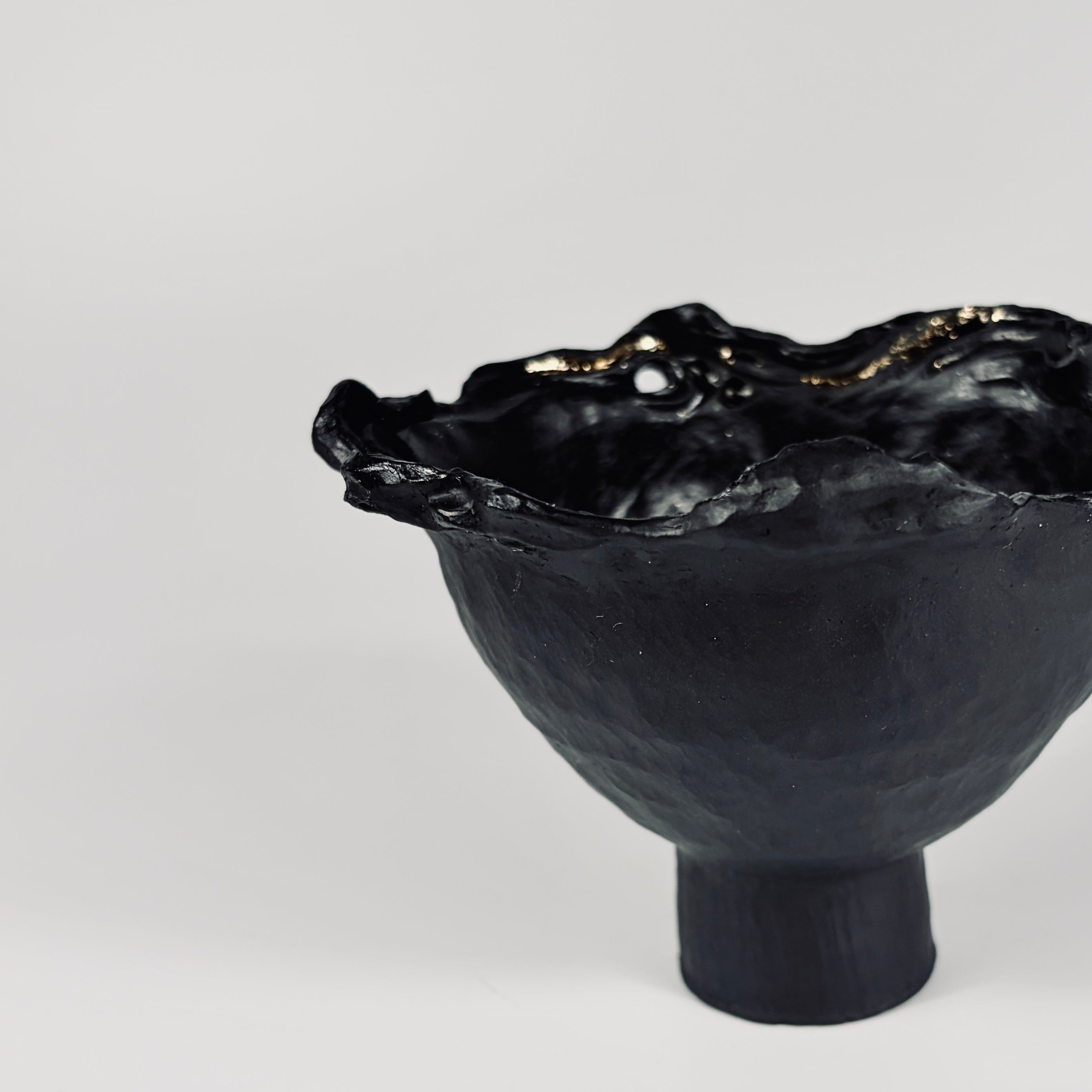 Handcrafted Stoneware Mini High-Foot Tray