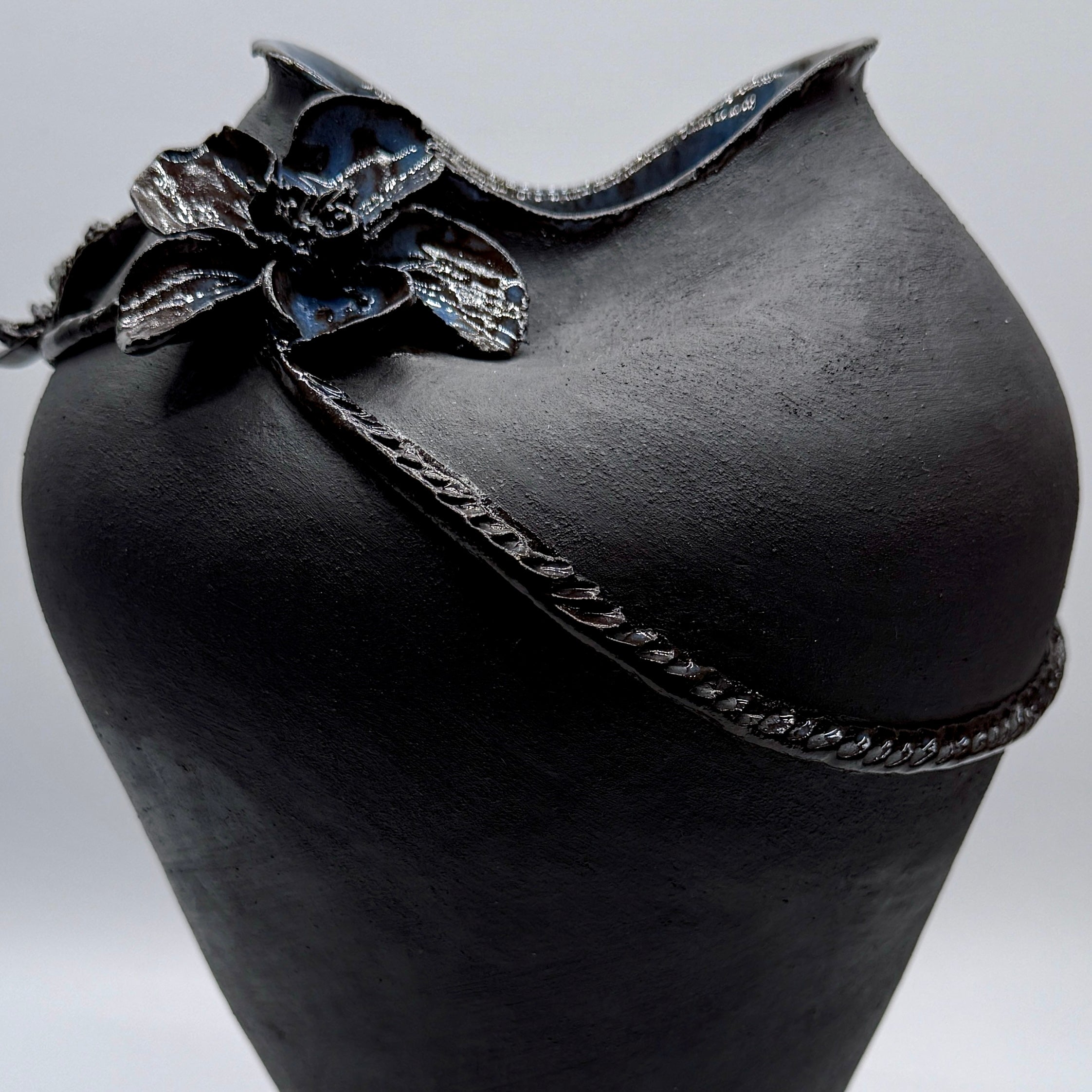 Dark Petals - Medium Ceramic Vase