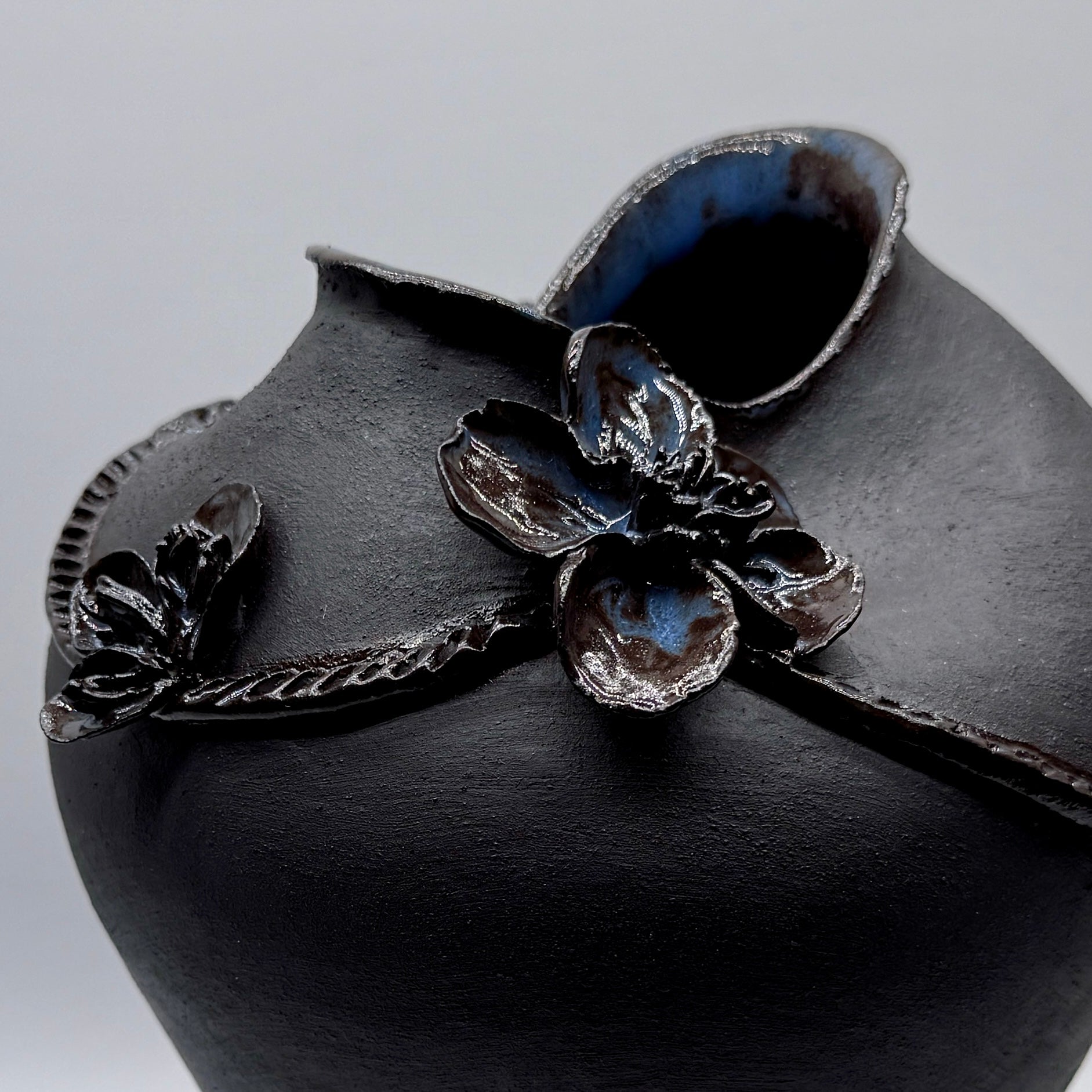 Dark Petals - Medium Ceramic Vase