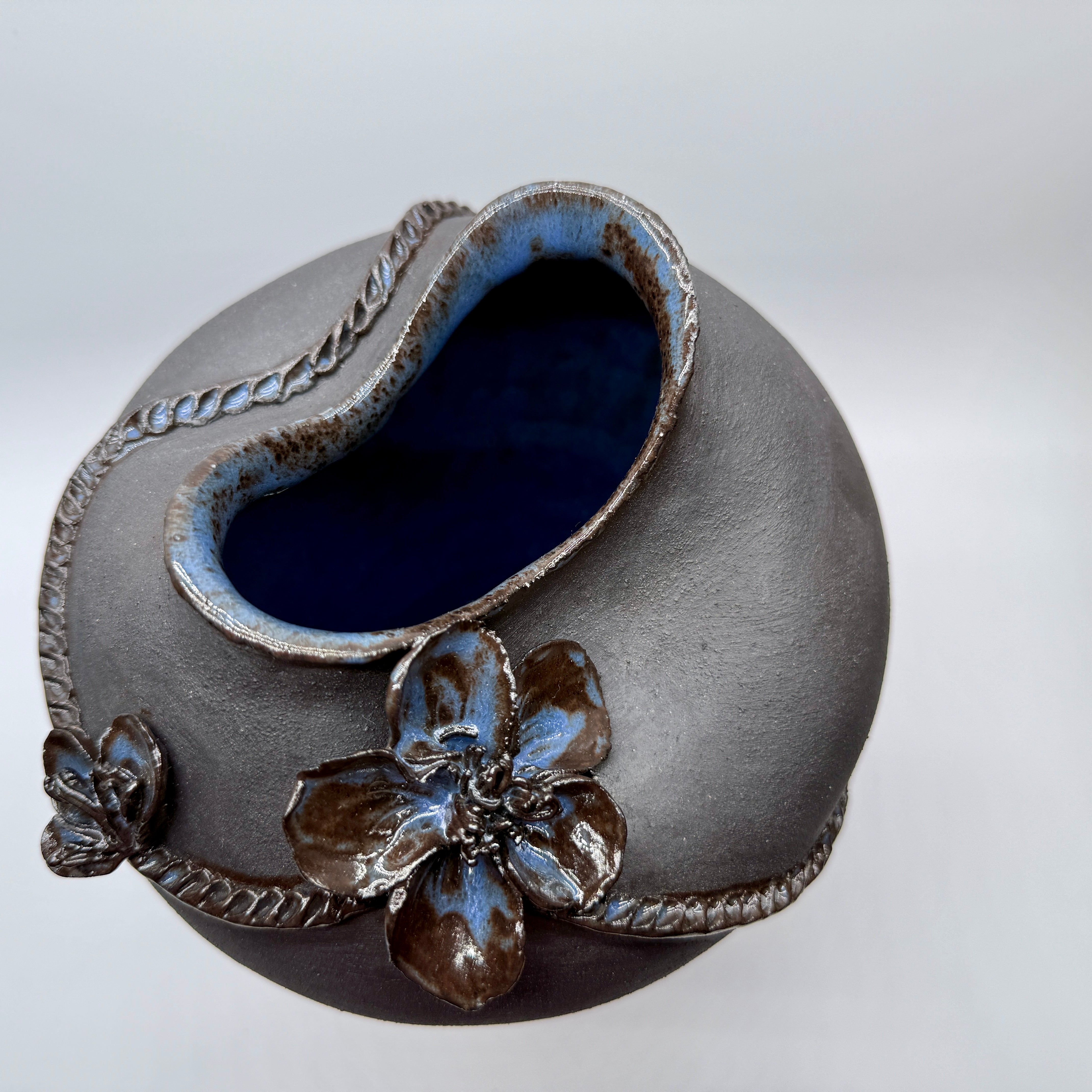 Dark Petals - Medium Ceramic Vase