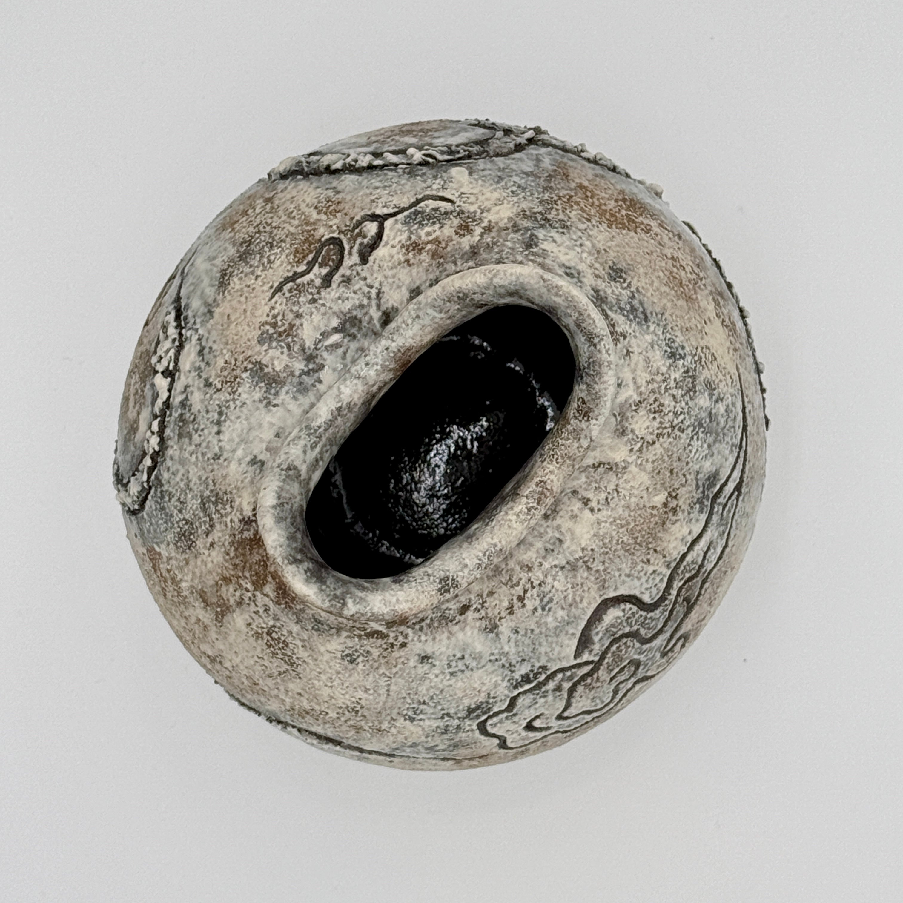 Year of the Snake Moon Jar - Cream White