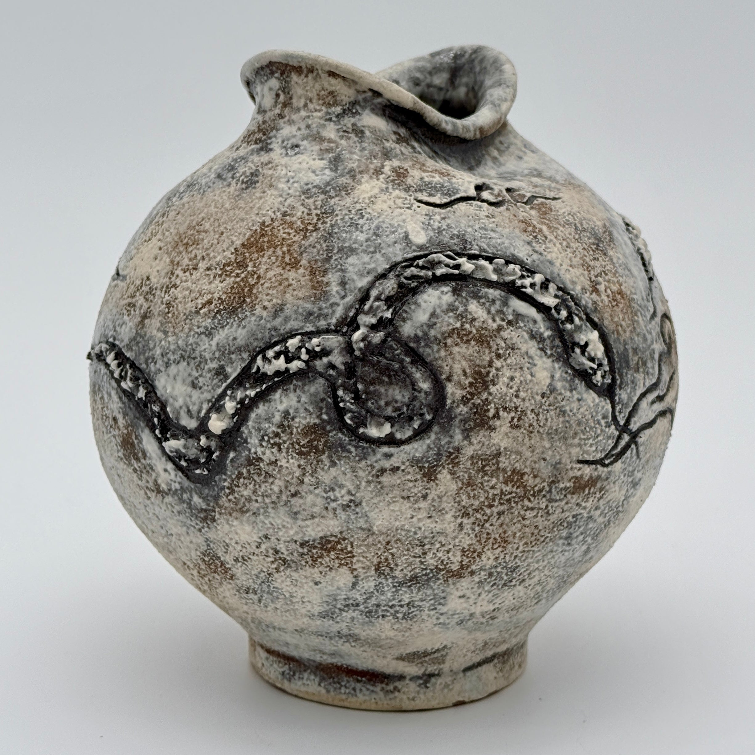 Year of the Snake Moon Jar - Cream White