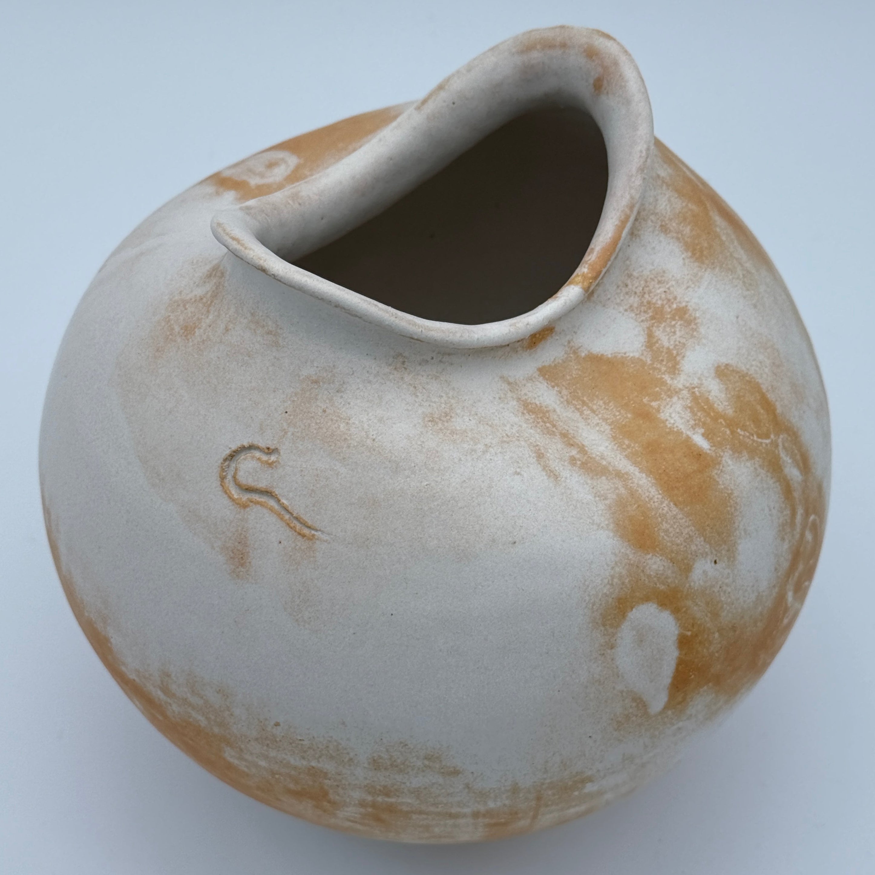 Desert Clouds - Matte White Moon Jar
