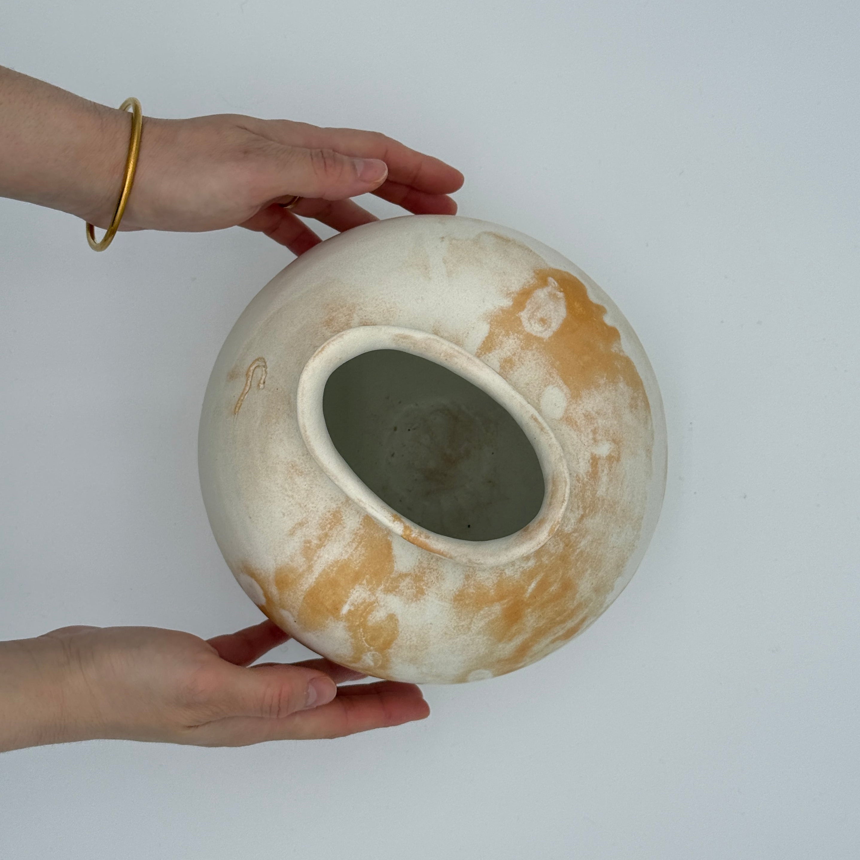 Desert Clouds - Matte White Moon Jar