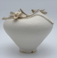 Matte White Flower Vase - Clean Neck